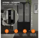 ML-DESIGN Vitrinenschrank Stahl Schwarz 4 Türen Bild 1