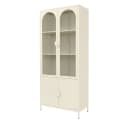 ML-DESIGN Vitrinenschrank Stahl Beige 4 Türen Bild 2