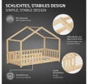 ML-DESIGN Kinderbett Hausbett Kiefernholz Beige mit Matratze Bild 4