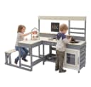 Joyz Outdoor-Spielküche mit Sitzbank und Zubehör Bild 2
