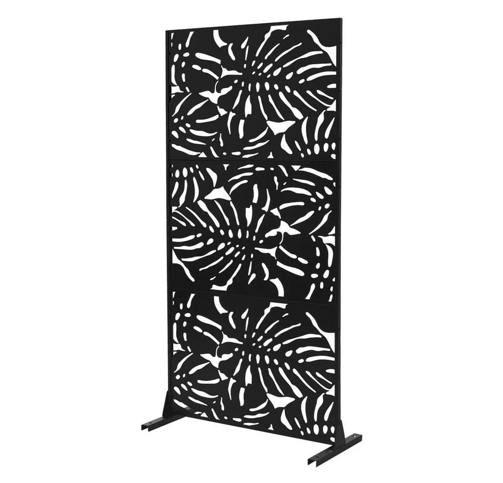ML-DESIGN Sichtschutzelement Metall-Sichtschutz Paravent Roma 90x180cm Stahl freistehend - Bild 2