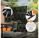 ML-DESIGN Metall-Sichtschutz Paravent 3 Paneele 90x180cm Stahl Schwarz Bild 3