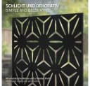 ML-DESIGN Metall-Sichtschutz Paravent 3 Paneele 90x180cm Stahl Schwarz Bild 5