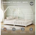 ML-DESIGN Kinderbett Weiß mit Rausfallschutz & Lattenrost Bild 1