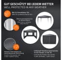 ECD Germany Pop-Up Pavillon 3x3m Anthrazit mit Seitenwänden Bild 5
