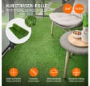 ECD Germany Kunstrasen Rasenteppich Grün Outdoor Wetterfest Bild 1