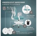 ML-DESIGN Kinder-Schreibtischstuhl ergonomisch blau höhenverstellbar Bild 4