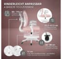 ML-DESIGN Kinder-Schreibtischstuhl Rosa Höhenverstellbar mit Armlehnen Bild 4