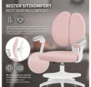 ML-DESIGN Kinder-Schreibtischstuhl Rosa Höhenverstellbar mit Armlehnen Bild 5
