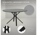ML-DESIGN Ausziehbarer Esstisch Grau Meliert mit Stahlgestell Bild 3