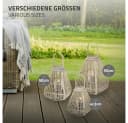 ECD Germany Bambus Laterne mit Henkel & Glas Bild 5