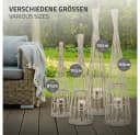 ECD Germany Bambus Laterne mit Kerzenglas & LED-Lichterkette Bild 5
