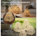 ECD Germany Bambus Laterne mit Henkel & Glas Bild 4