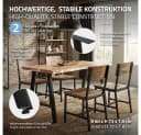 ML-DESIGN Tischbein Schwarz A-Design Stahl 2er Set Bild 1