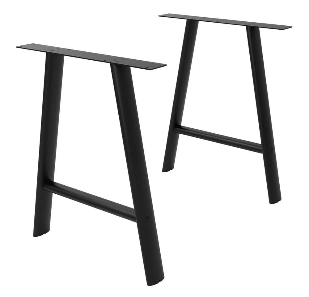 ML-DESIGN Tischbein Schwarz A-Design Stahl 2er Set - Bild 2