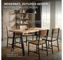 ML-DESIGN Tischbein Schwarz A-Design Stahl 2er Set Bild 4