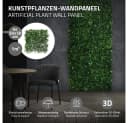ECD Germany Künstliche Pflanzenwand 4er Set 50x50 cm Grün Bild 1