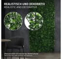 ECD Germany Künstliche Pflanzenwand 4er Set 50x50 cm Grün Bild 3