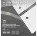LuxeBath Duschwanne 80x80 cm Weiß Hochglanz SMC mit Siphon Bild 5