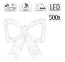 ECD Germany LED Weihnachtsdeko-Schleife mit Timer, 500 LEDs Warmweiß Bild 4