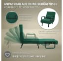 ML-DESIGN Relaxschlafsessel 3in1 mit Bettfunktion Dunkelgrün Chenille Bild 5
