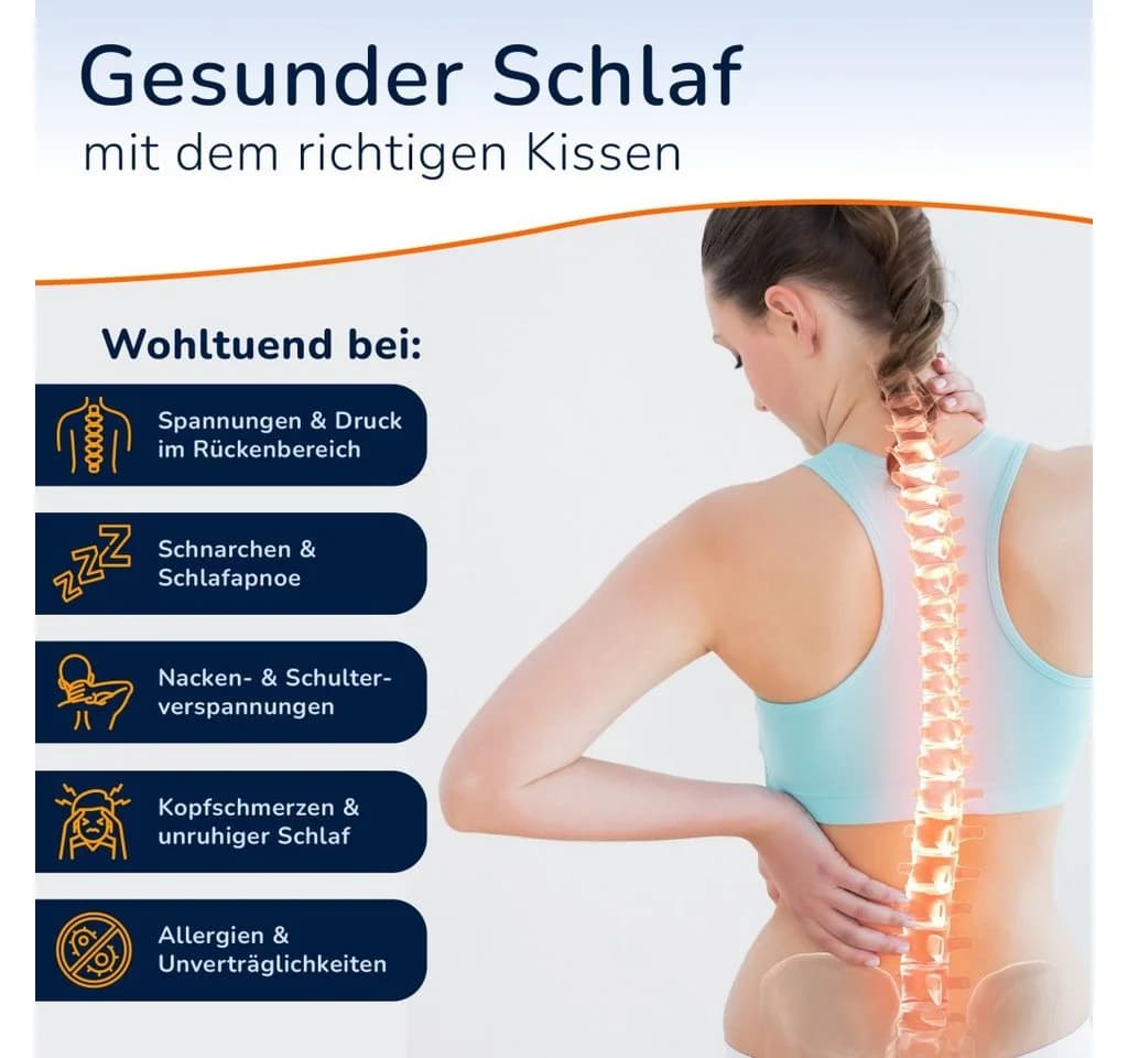 MSS e.K. Cashmere Nackenstützkissen mit viskoelastischem Schaumstoff - Bild 5
