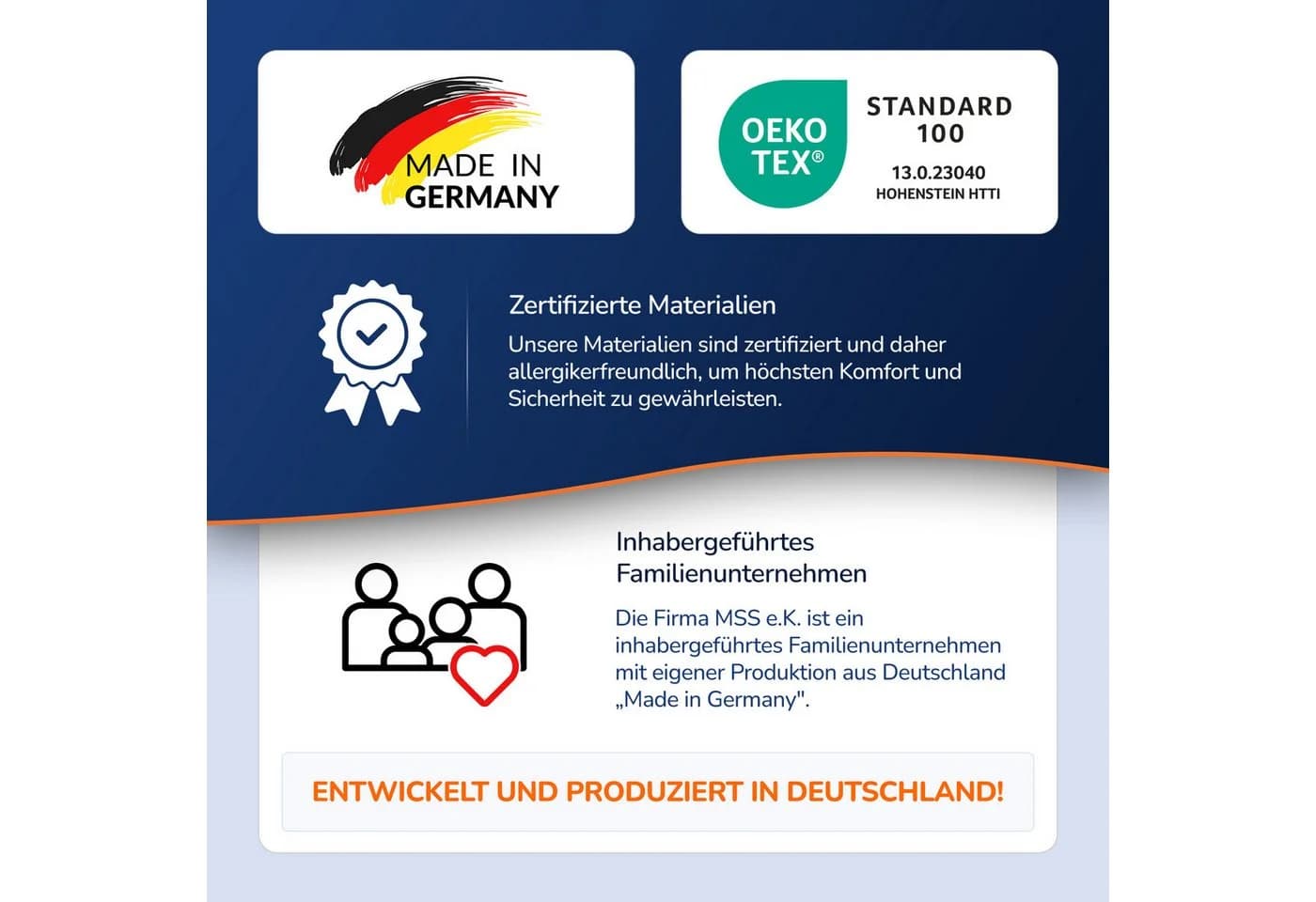 Kaltschaummatratze 7 Zonen ergonomisch H2 H3 H4 H5 H6 90x200 120x200 140x200 180x200 MSS e.K. - Bild 3