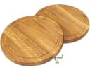 Holz Frank Rundes Schneidebrett aus geölter Eiche Bild 2