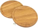 Holz Frank Rundes Schneidebrett aus geölter Eiche Ø 30 cm Bild 2