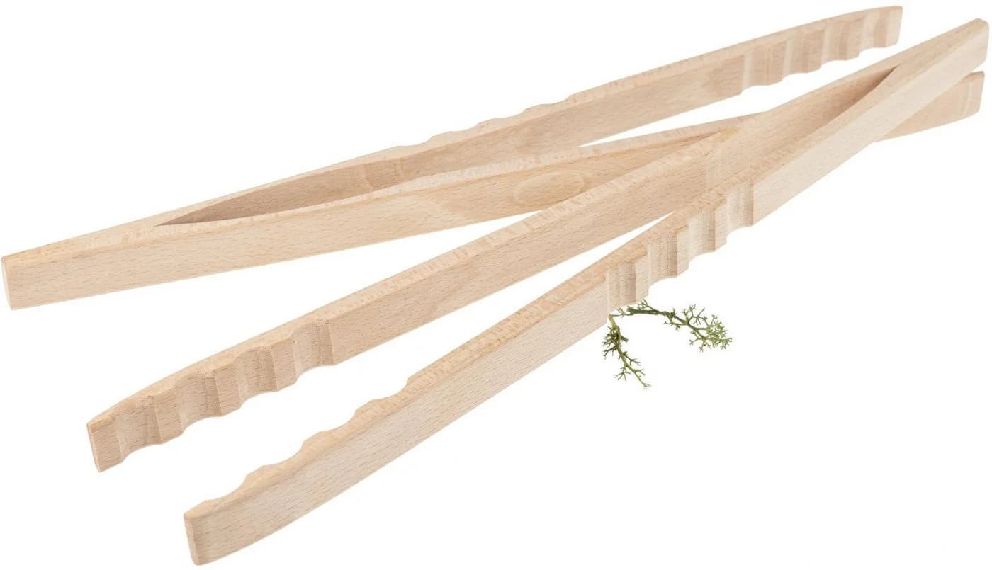 Holz Frank Grillzange aus Buchenholz 39 cm