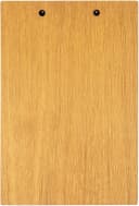 Holz Frank Klemmbrett DIN A4 Eiche geölt mit schwarzer Klemme Bild 3