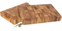 Holz Frank Schneidebrett Stirnholz Hackblock aus Eiche mit Griffmulden Bild 2