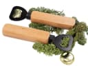 Holz Frank Flaschenöffner mit FSC® Buchenholzgriff & schwarzer Edelstahlklinge Bild 2