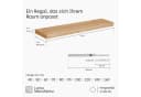 LAMO Manufaktur Wandregal Massivholz Rustikal Schweberegal Komplett-Set Bild 1