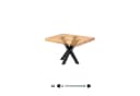 HOLZBRINK Tischbein Metall Schwarz Industriestahl Bild 1