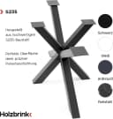 HOLZBRINK Tischbein Metall Tischgestell für Beistelltisch 40x40x43 Weiß Bild 5