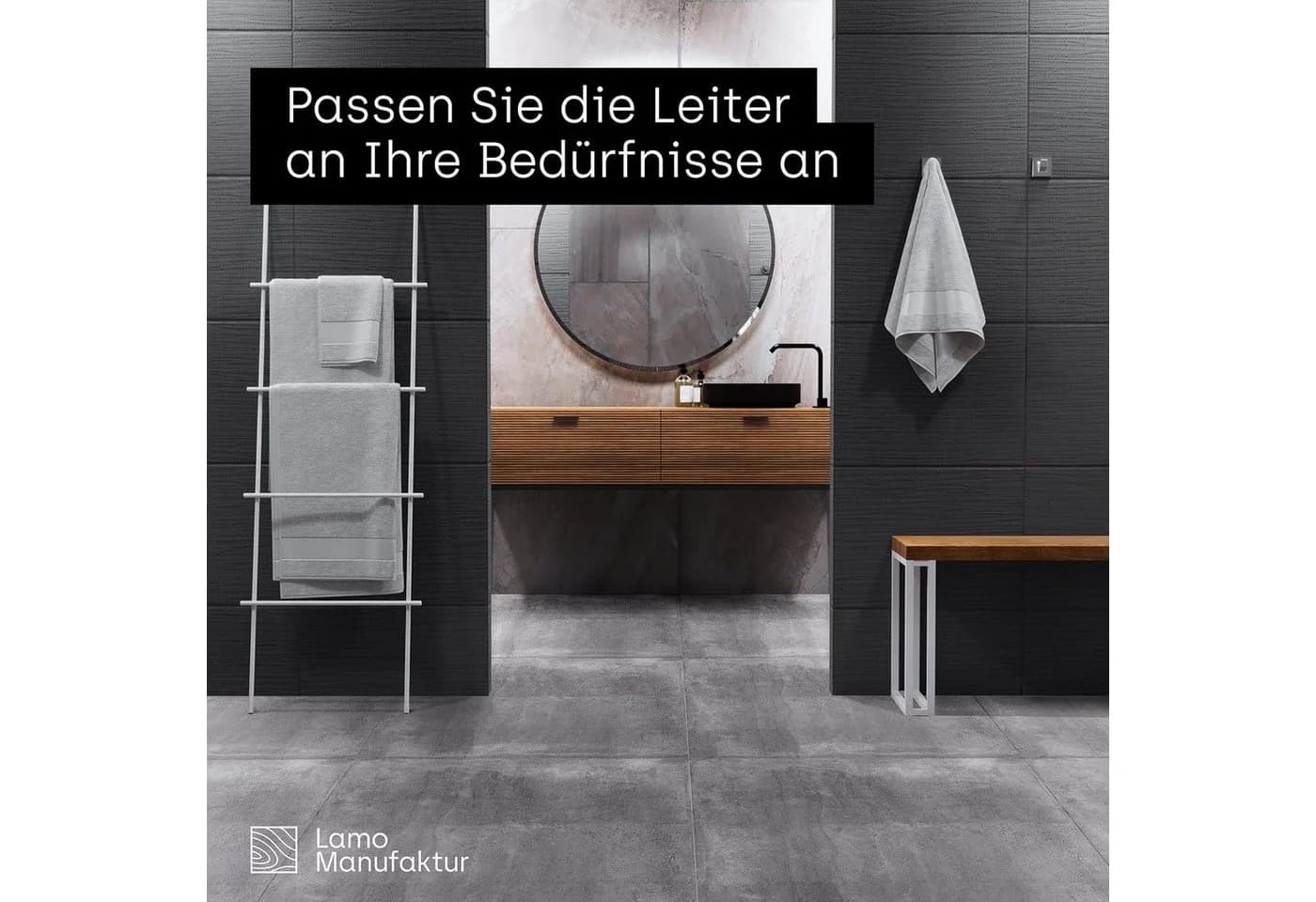 HOLZBRINK Handtuchleiter LLS Industriestahl Grau - Bild 5