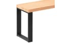 LAMO Manufaktur Sitzbank LSB Massivholz Stahl Schwarz Natur Bild 2