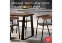 HOLZBRINK Tischbein Industriestahl Schwarz HLT-20 Bild 1