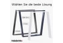 HOLZBRINK Tischbein Industriestahl Schwarz HLT-20 Bild 3
