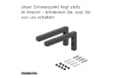 HOLZBRINK Wandregalhalter L-Form 2-tlg. Set Industriestahl Schwarz Bild 1