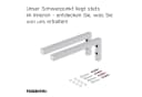HOLZBRINK Wandregalhalter L-Form Set Industriestahl Weiss Bild 1