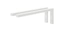 HOLZBRINK Wandregalhalter L-Form Set Industriestahl Weiss Bild 2