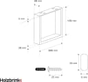 HOLZBRINK Tischbein Industriestahl Schwarz Pulverbeschichtet Bild 1