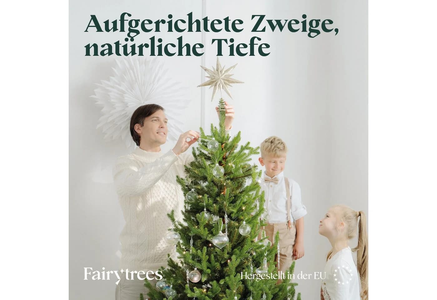 Fairytrees Künstlicher Weihnachtsbaum FT32 Bayerische Tanne Premium - Bild 3
