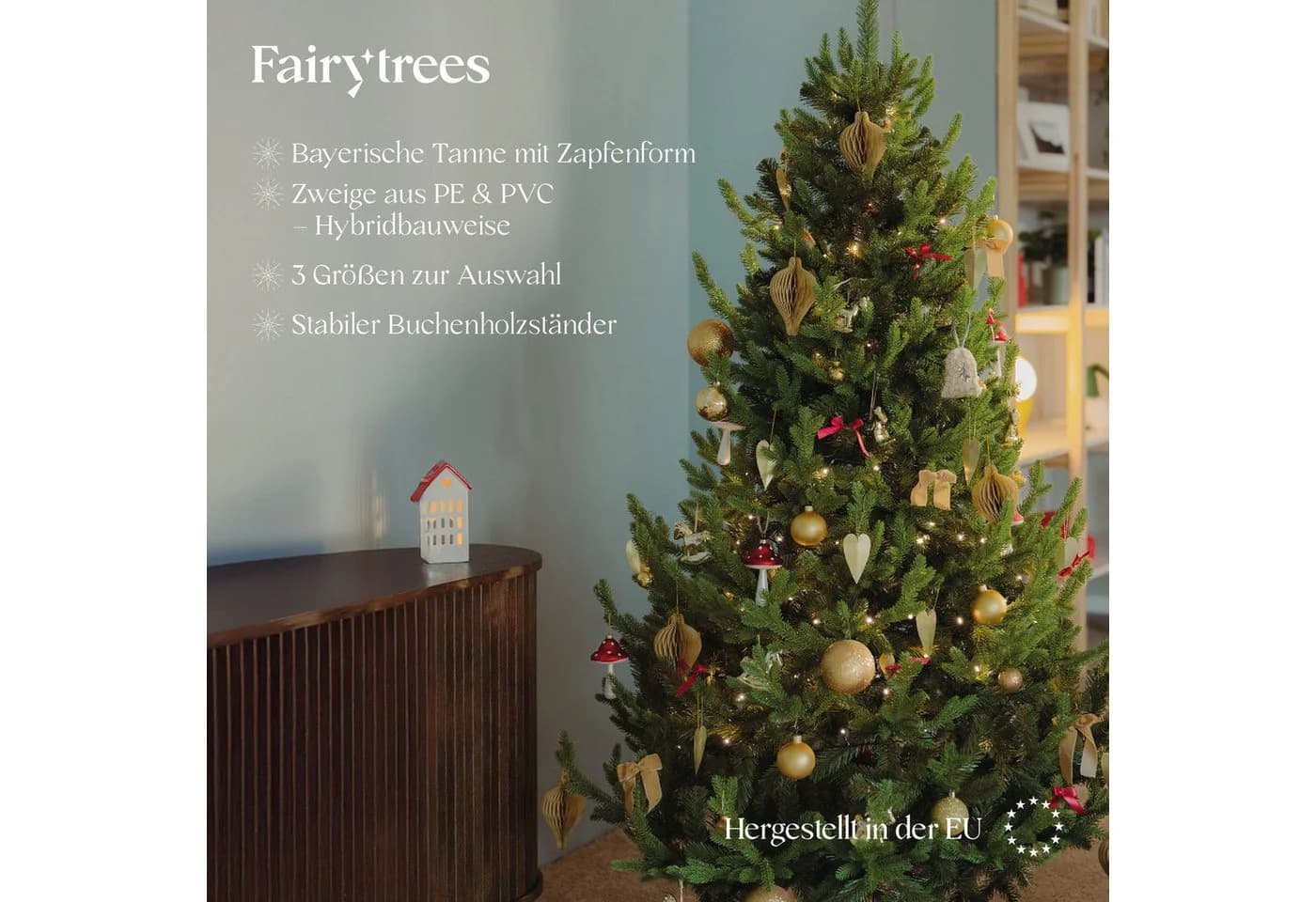 Fairytrees Künstlicher Weihnachtsbaum FT32 Bayerische Tanne Premium - Bild 5
