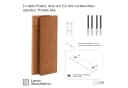 LAMO Manufaktur Wandregal Set 2 Stück Massivholz Dunkel Rustikal Bild 1