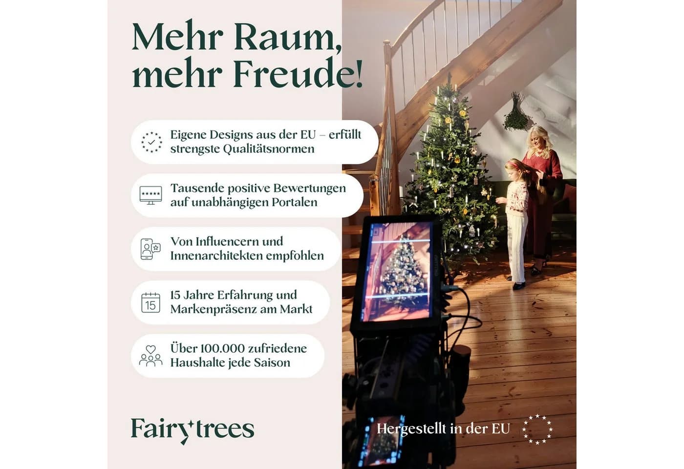 Fairytrees Künstlicher Weihnachtsbaum FT05 Nordmanntanne SLIM Premium - Bild 5