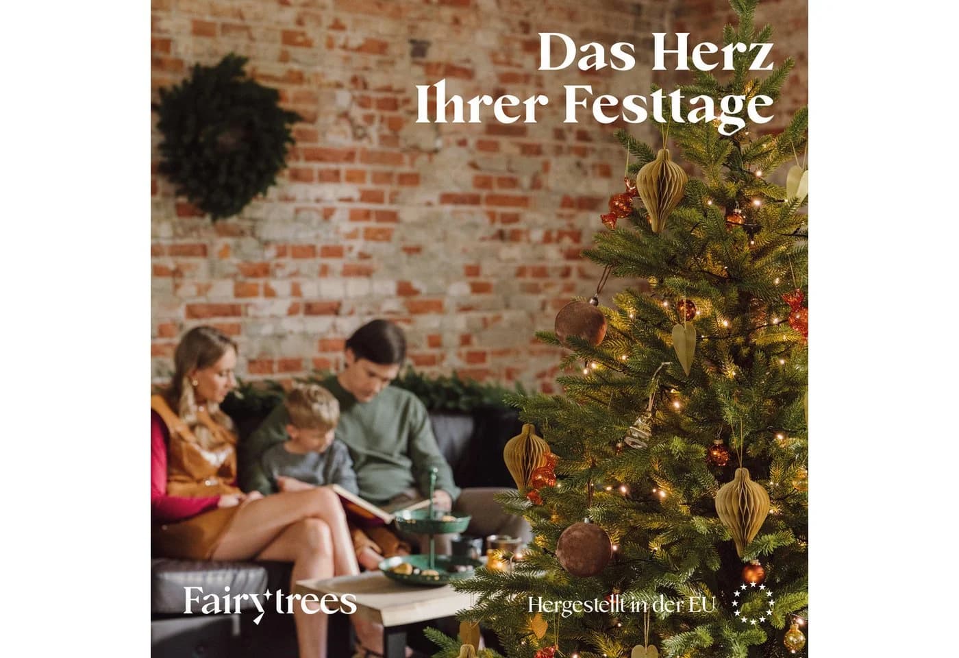 Fairytrees Künstlicher Weihnachtsbaum FT06 Nordmanntanne 100% PE