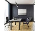 HOLZBRINK Tischbein Eckig Quadratrohr 40x40 mm 43 cm Tiefschwarz Bild 1